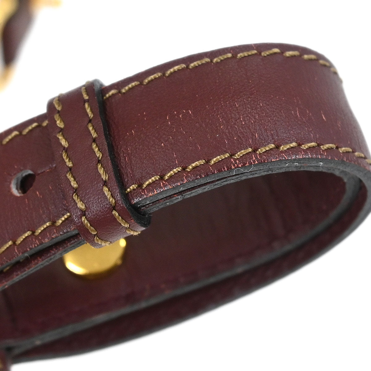 Cartier Bordeaux Leather must de Cartier Shoulder Bag