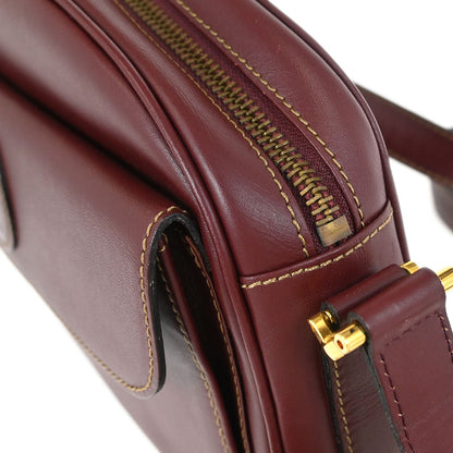 Cartier Bordeaux Leather must de Cartier Shoulder Bag