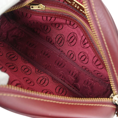 Cartier Bordeaux Leather must de Cartier Shoulder Bag