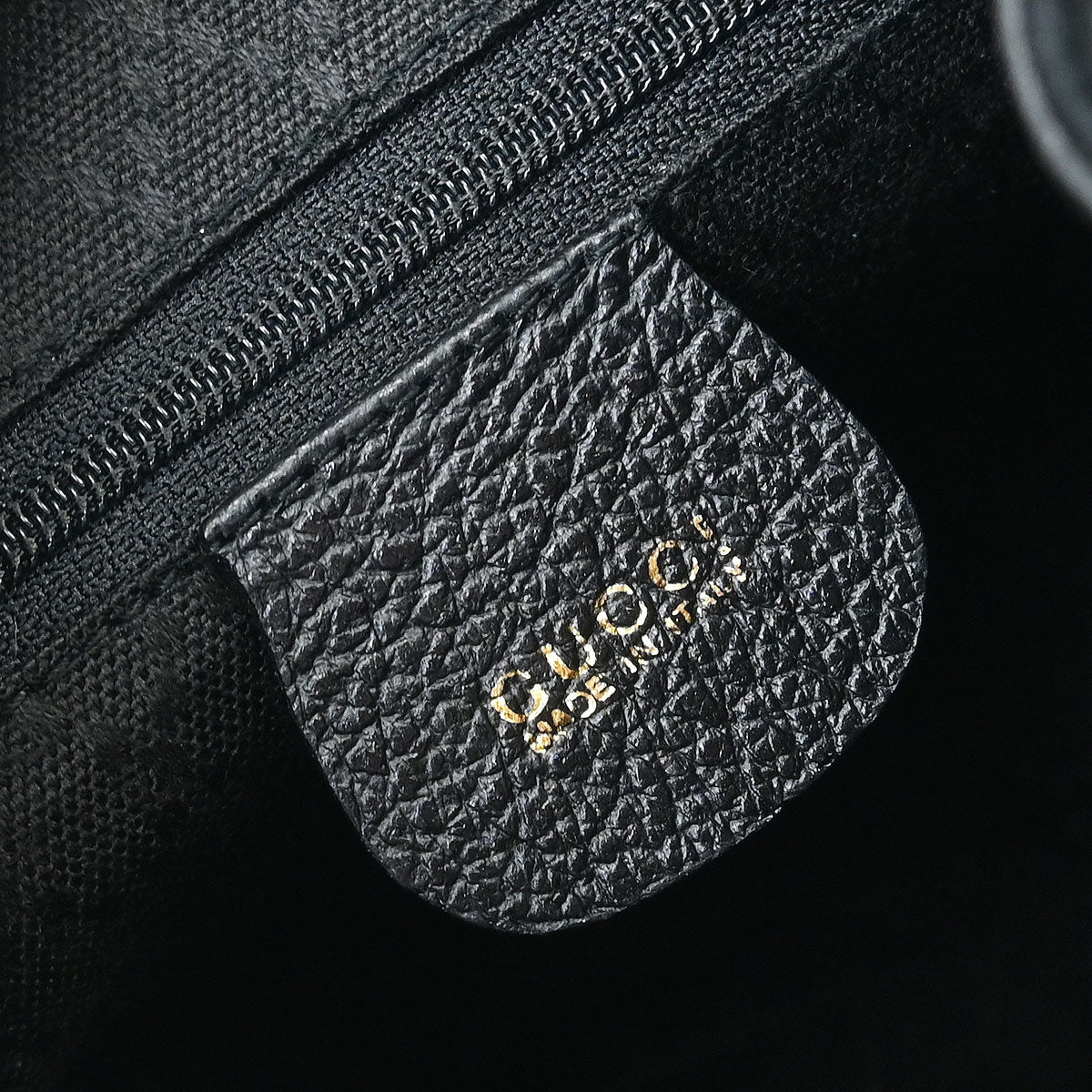 Gucci Black Suede Bamboo Backpack