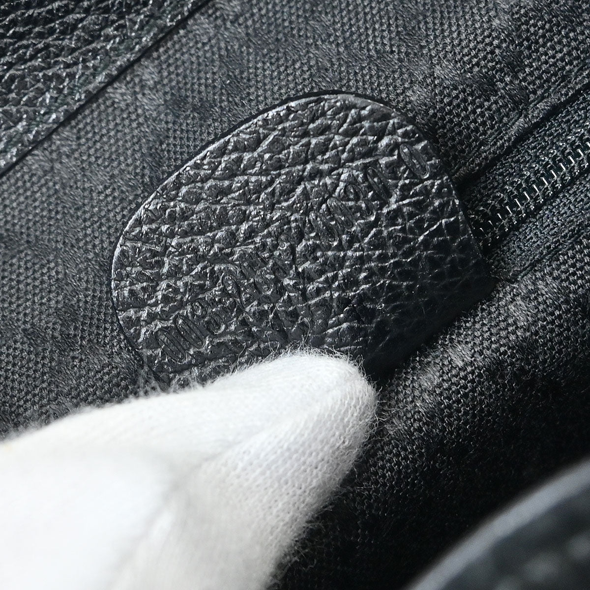 Gucci Black Suede Bamboo Backpack