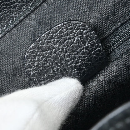 Gucci Black Suede Bamboo Backpack