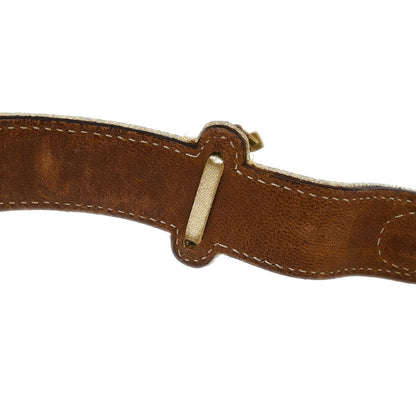 Christian Dior Gold Brown Saddle Handbag