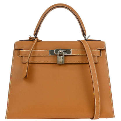 Hermes 2000 Natural Chamonix Kelly 28 Sellier 2way Shoulder Handbag