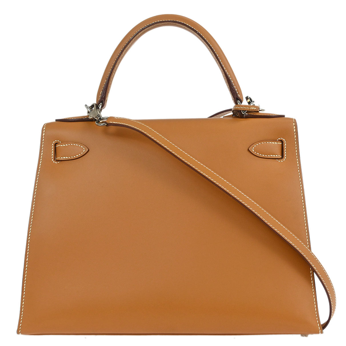 Hermes 2000 Natural Chamonix Kelly 28 Sellier 2way Shoulder Handbag