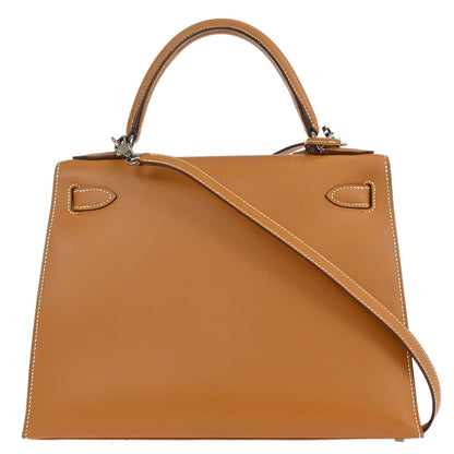 Hermes 2000 Natural Chamonix Kelly 28 Sellier 2way Shoulder Handbag