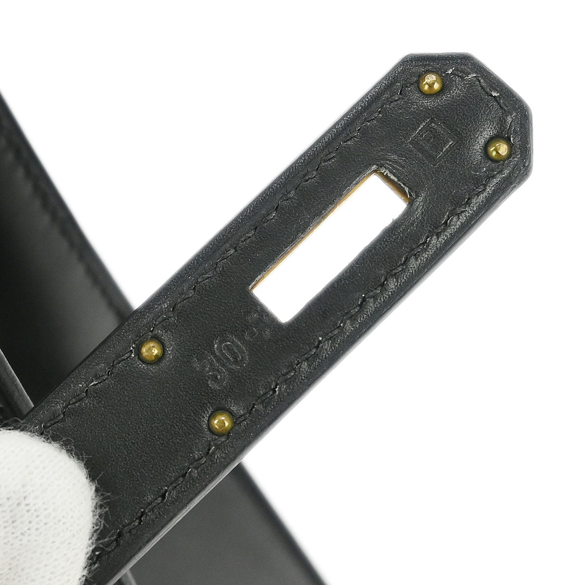 Hermes 2002 Beige Black Toile H Box Calf Kelly 28 Sellier 2way Shoulder Handbag