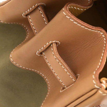 Hermes 2009 Khaki Natural Toile Officier Vache Birkin 35 Handbag