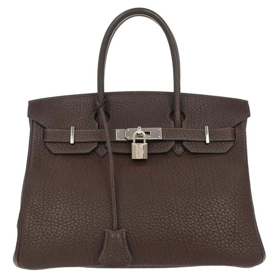 Hermes 2008 Chocolat Togo Birkin 30 Handbag