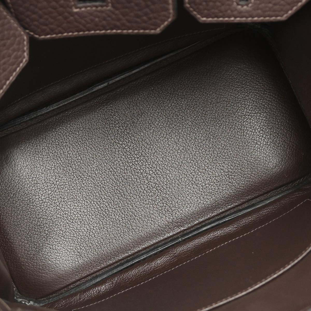 Hermes 2008 Chocolat Togo Birkin 30 Handbag