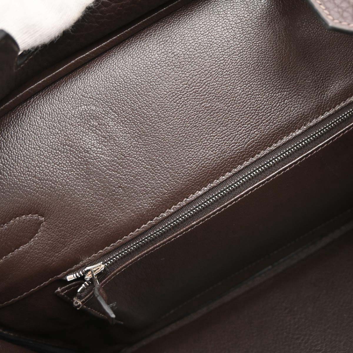 Hermes 2008 Chocolat Togo Birkin 30 Handbag