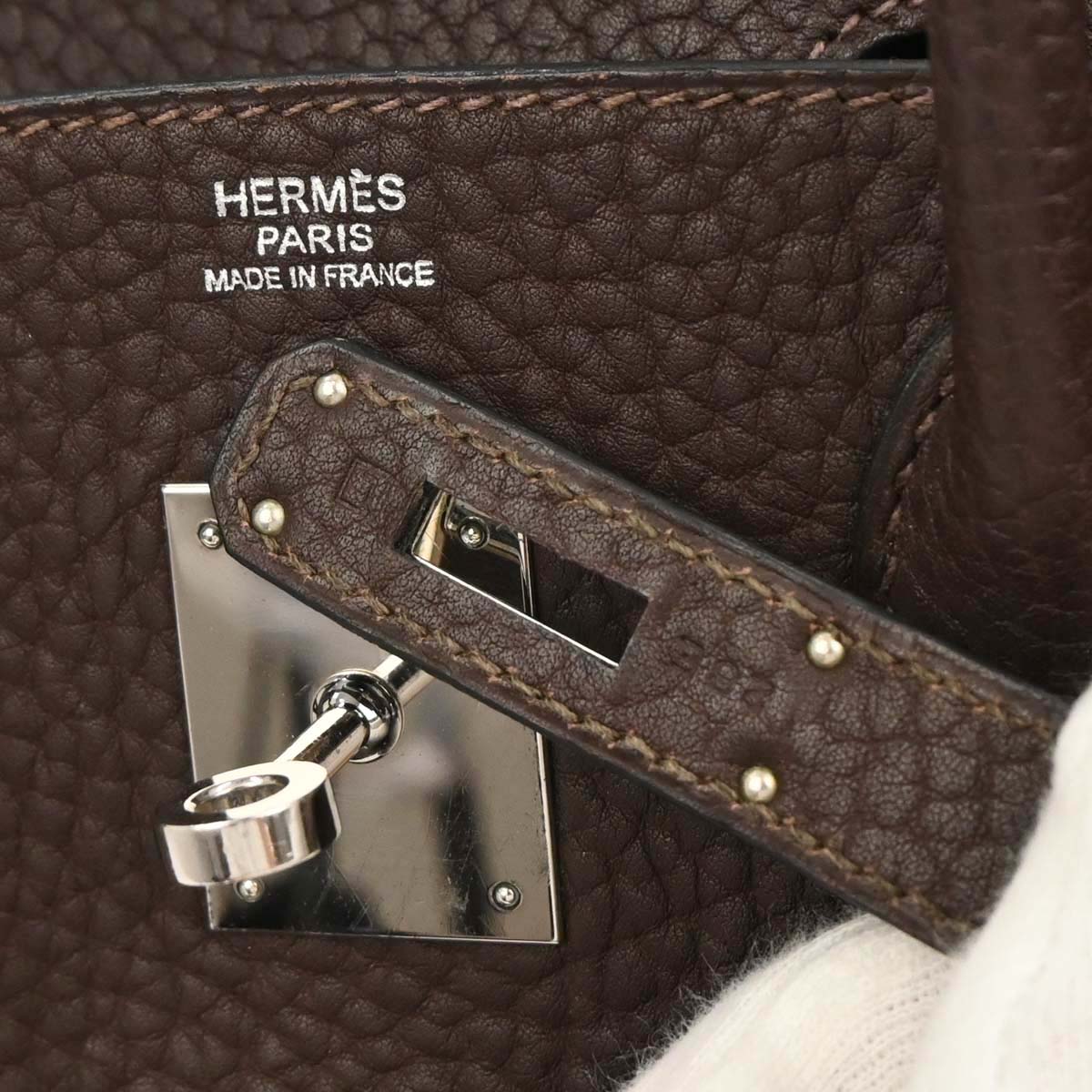 Hermes 2008 Chocolat Togo Birkin 30 Handbag