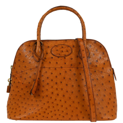 Hermes * 1995 Chestnuts Ostrich Bolide 31 2way Shoulder Handbag