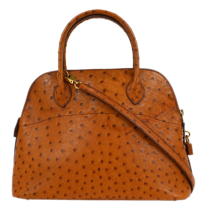Hermes * 1995 Chestnuts Ostrich Bolide 31 2way Shoulder Handbag
