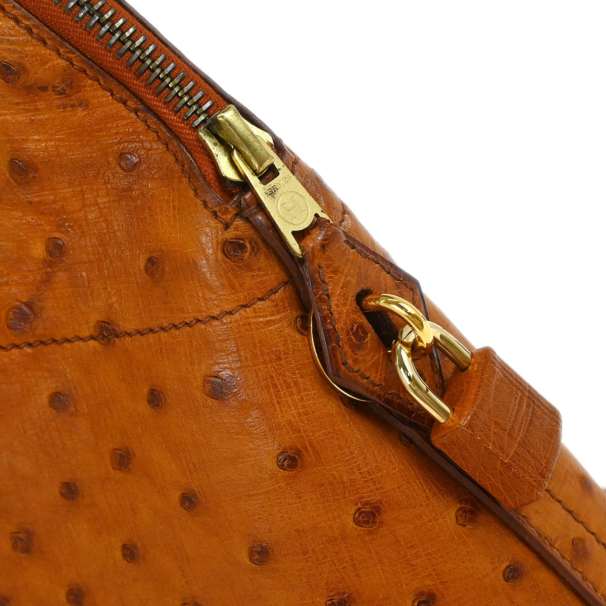 Hermes * 1995 Chestnuts Ostrich Bolide 31 2way Shoulder Handbag