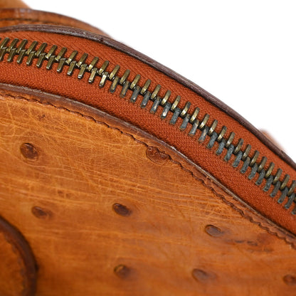 Hermes * 1995 Chestnuts Ostrich Bolide 31 2way Shoulder Handbag