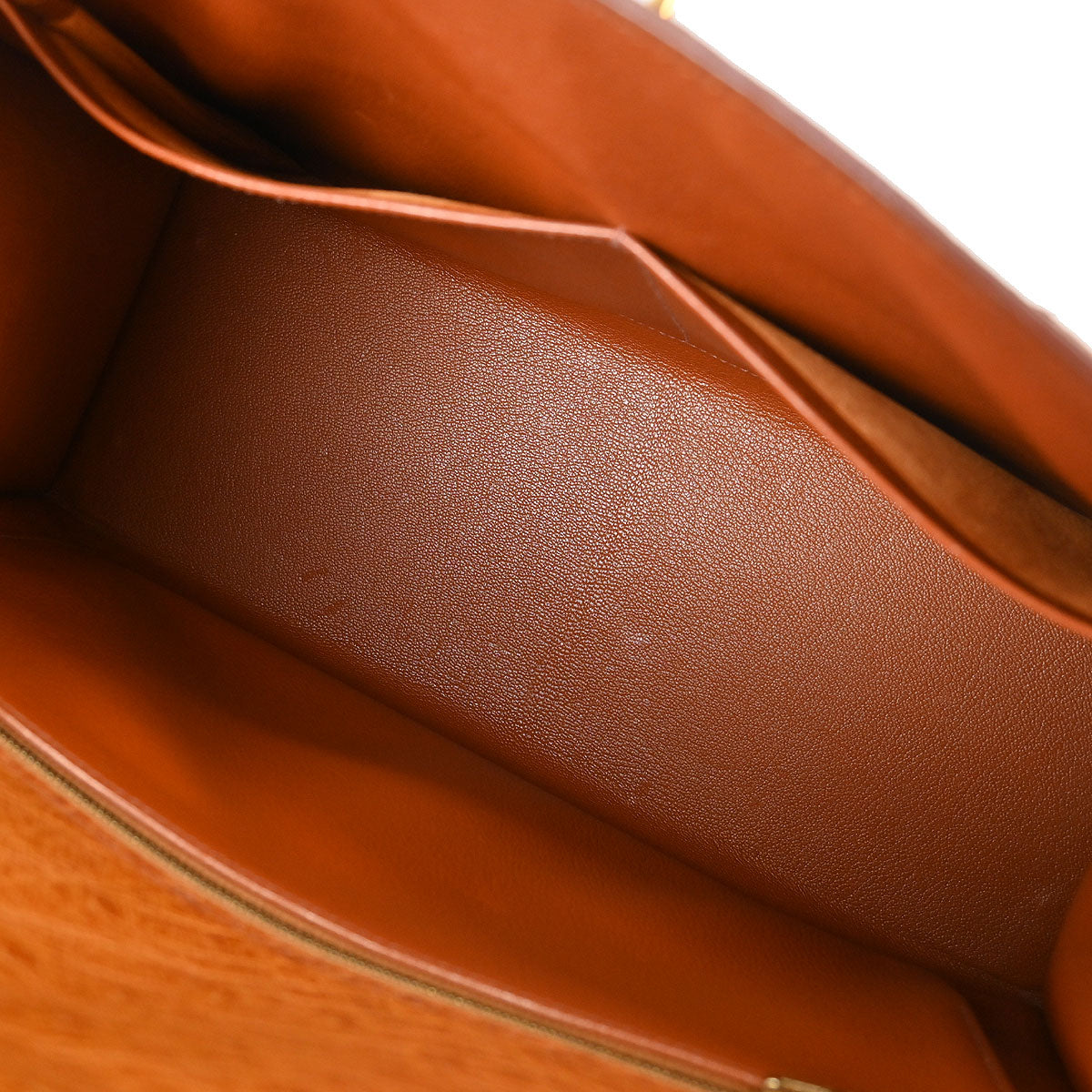 Hermes * 1999 Chestnuts Ostrich Kelly 32 Sellier Handbag