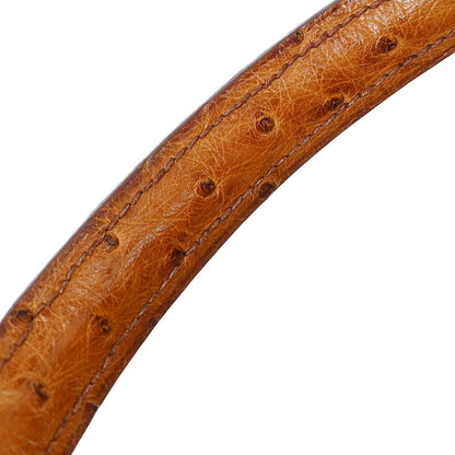 Hermes * 1999 Chestnuts Ostrich Kelly 32 Sellier Handbag