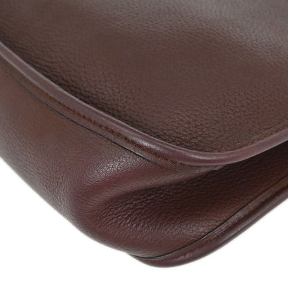 Hermes 1997 Chocolat Taurillon Clemence Vespa PM Shoulder Bag