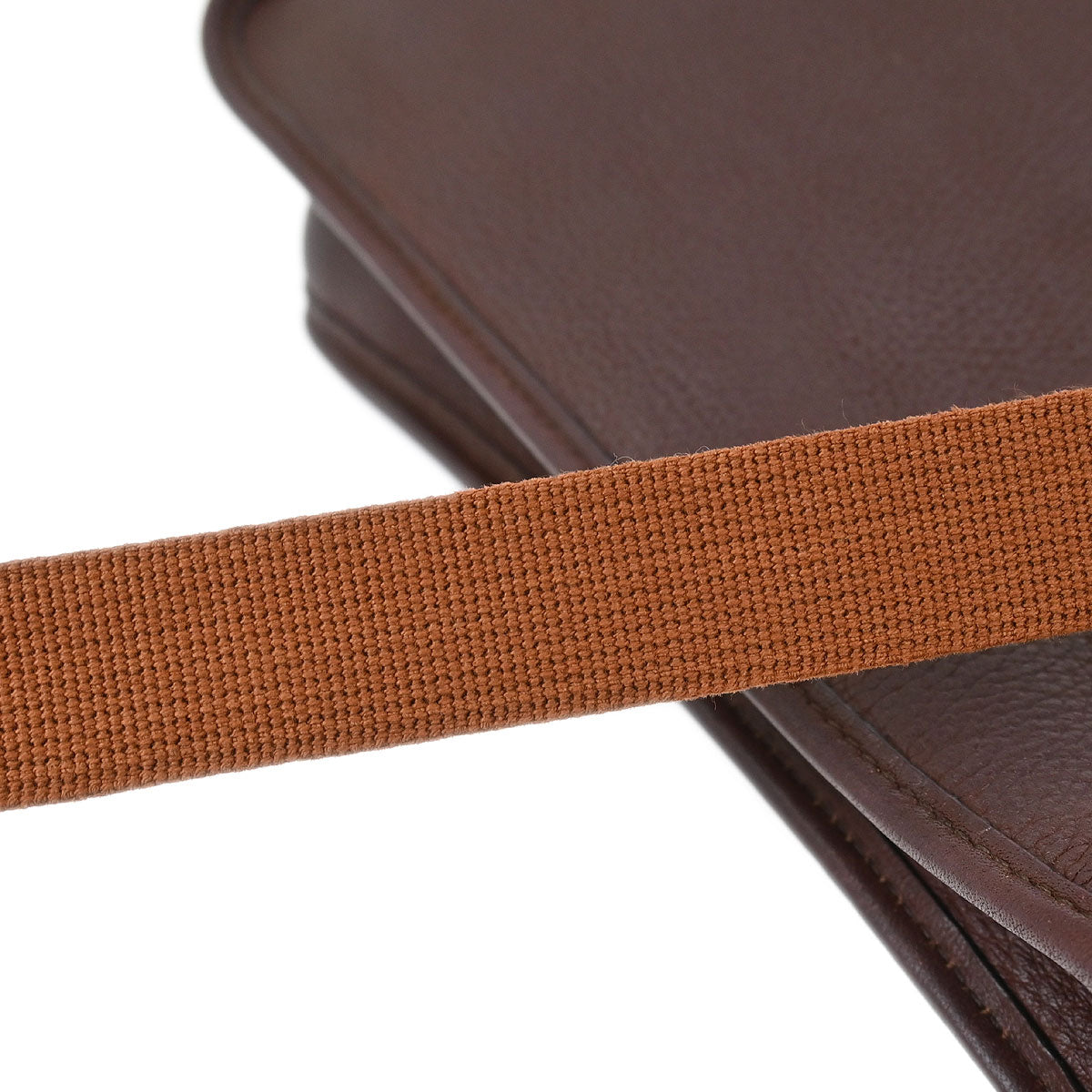 Hermes 1997 Chocolat Taurillon Clemence Vespa PM Shoulder Bag