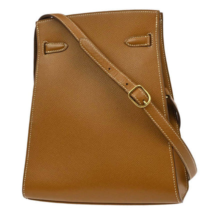 Hermes 1989 Gold Courchevel Kelly Sport PM Shoulder Bag