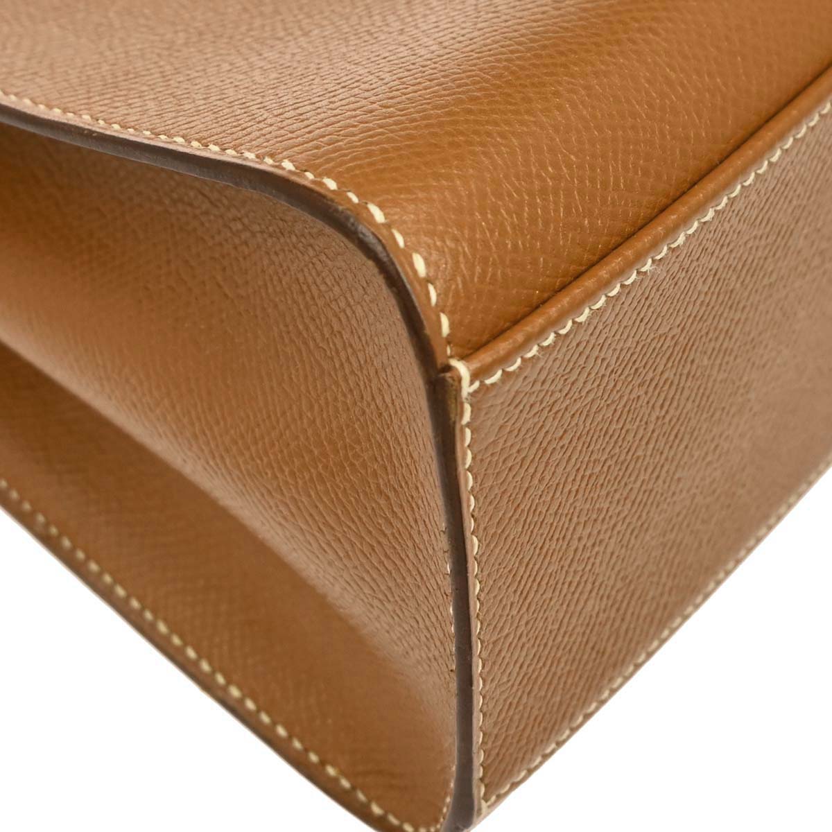 Hermes 1989 Gold Courchevel Kelly Sport PM Shoulder Bag