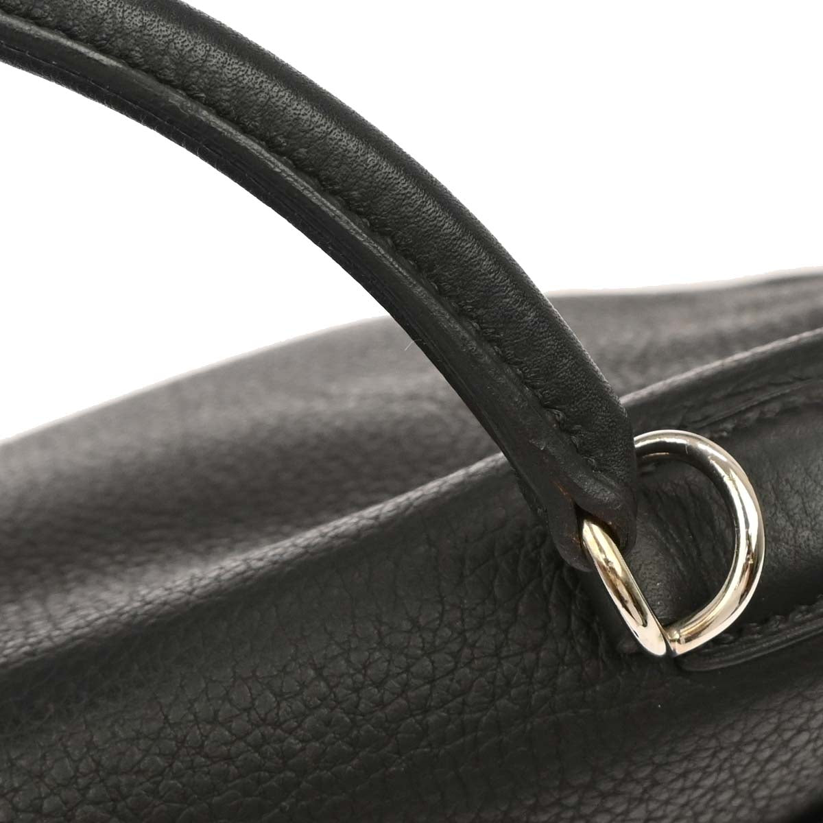 Hermes 2003 Black Taurillon Clemence Kelly 35 Retourne 2way Shoulder Handbag