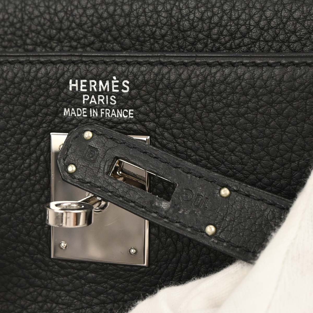 Hermes 2003 Black Taurillon Clemence Kelly 35 Retourne 2way Shoulder Handbag