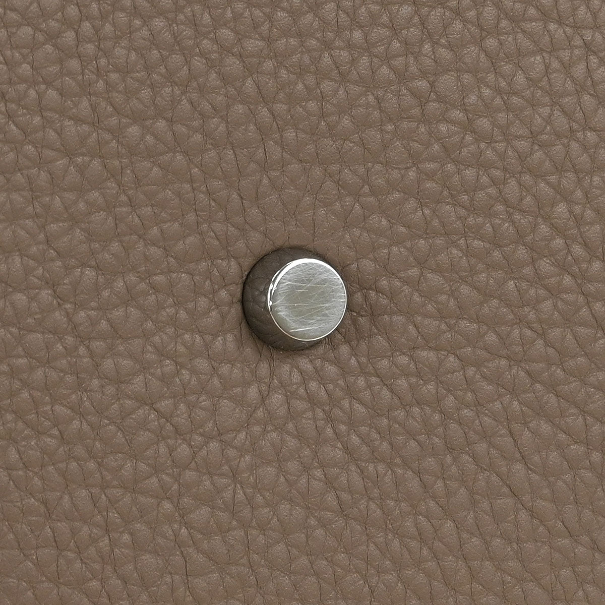 Hermes 2008 Etoupe Gray Taurillon Clemence Shoulder Kelly Handbag