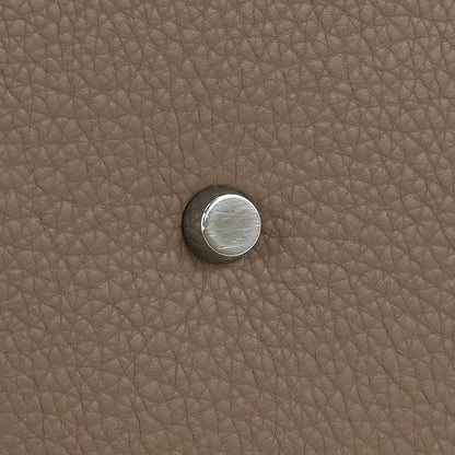 Hermes 2008 Etoupe Gray Taurillon Clemence Shoulder Kelly Handbag