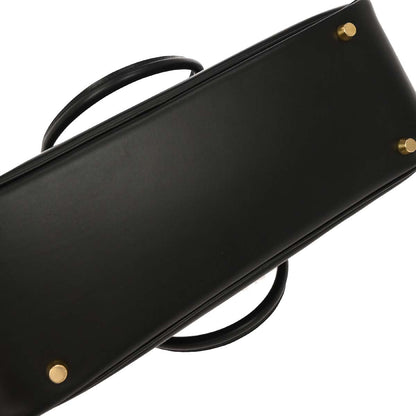 Hermes 2002 Black Chamonix Plume 32 Handbag