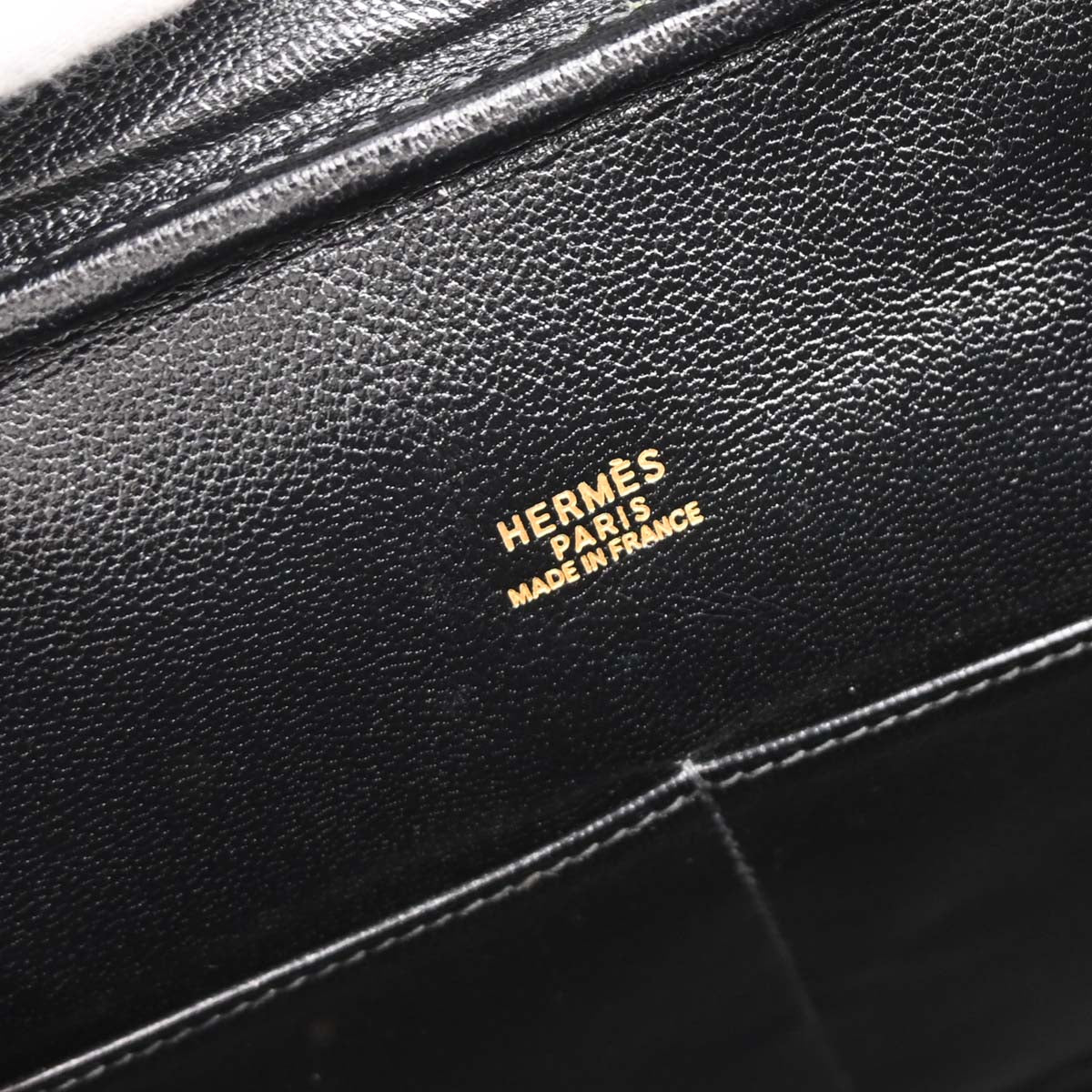 Hermes 2002 Black Chamonix Plume 32 Handbag