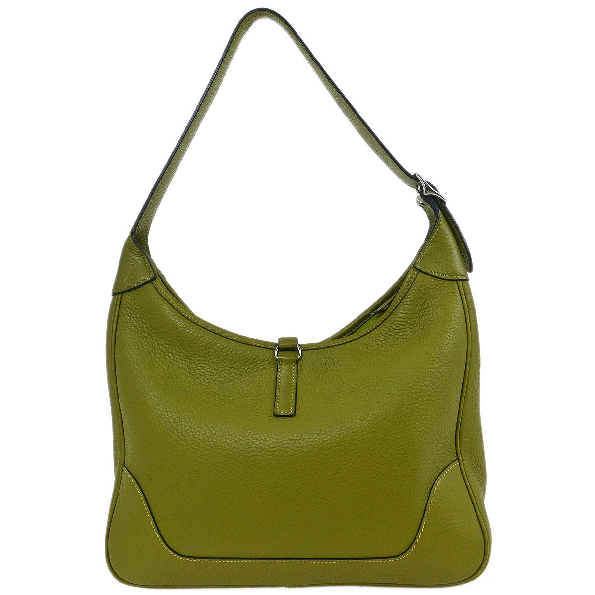 Hermes 2008 Anis Green Taurillon Clemence Trim 31 Shoulder Bag
