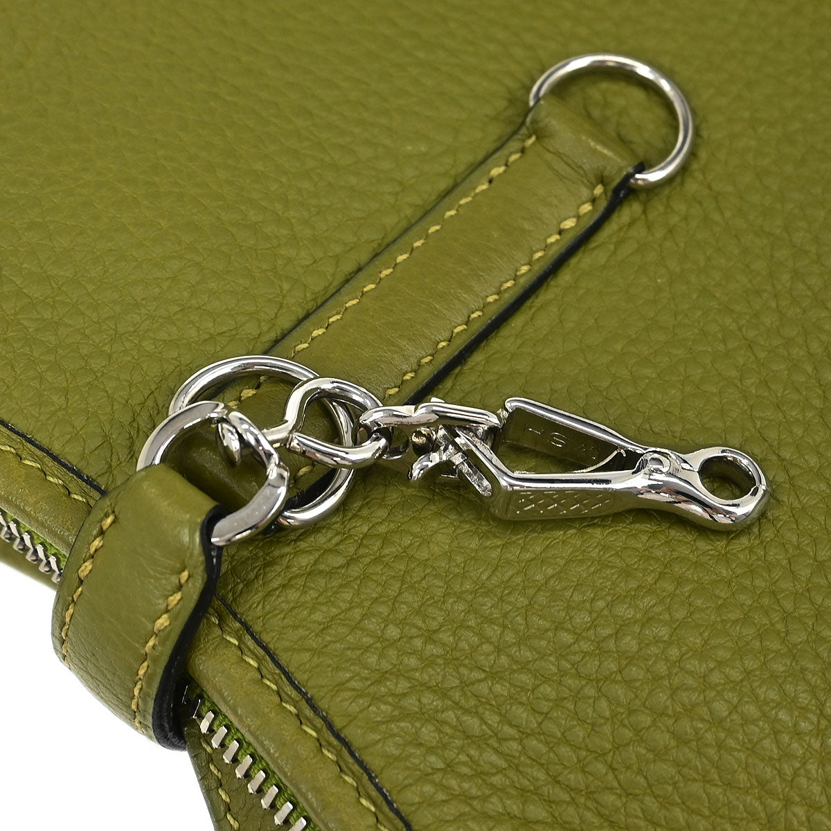 Hermes 2008 Anis Green Taurillon Clemence Trim 31 Shoulder Bag