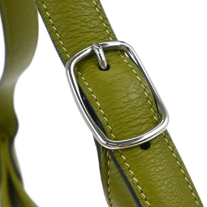 Hermes 2008 Anis Green Taurillon Clemence Trim 31 Shoulder Bag