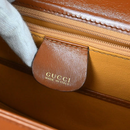 Gucci Brown Bamboo 2way Shoulder Handbag