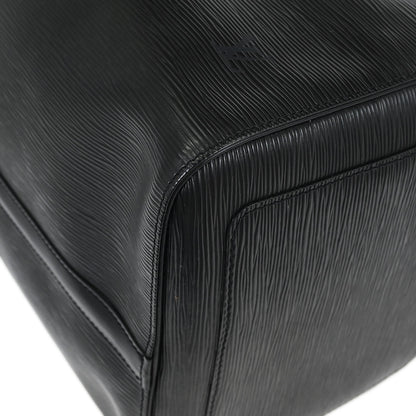 Louis Vuitton 1999 Black Epi Keepall 55 Travel Handbag M42952