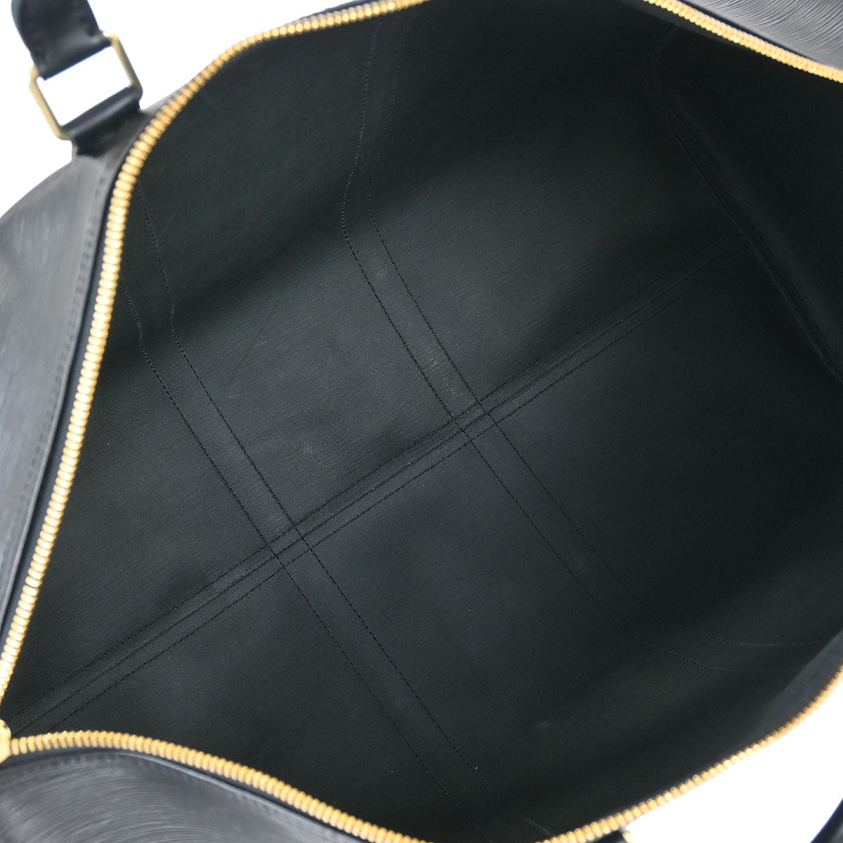Louis Vuitton 1999 Black Epi Keepall 55 Travel Handbag M42952
