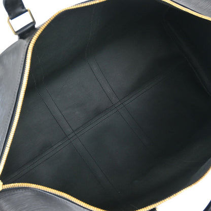 Louis Vuitton 1999 Black Epi Keepall 55 Travel Handbag M42952