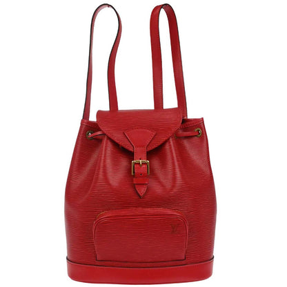 Louis Vuitton Red Epi Montsouris MM Monaco Limited Backpack