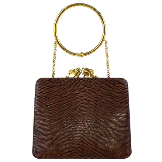 Salvatore Ferragamo * Brown Leather Handbag