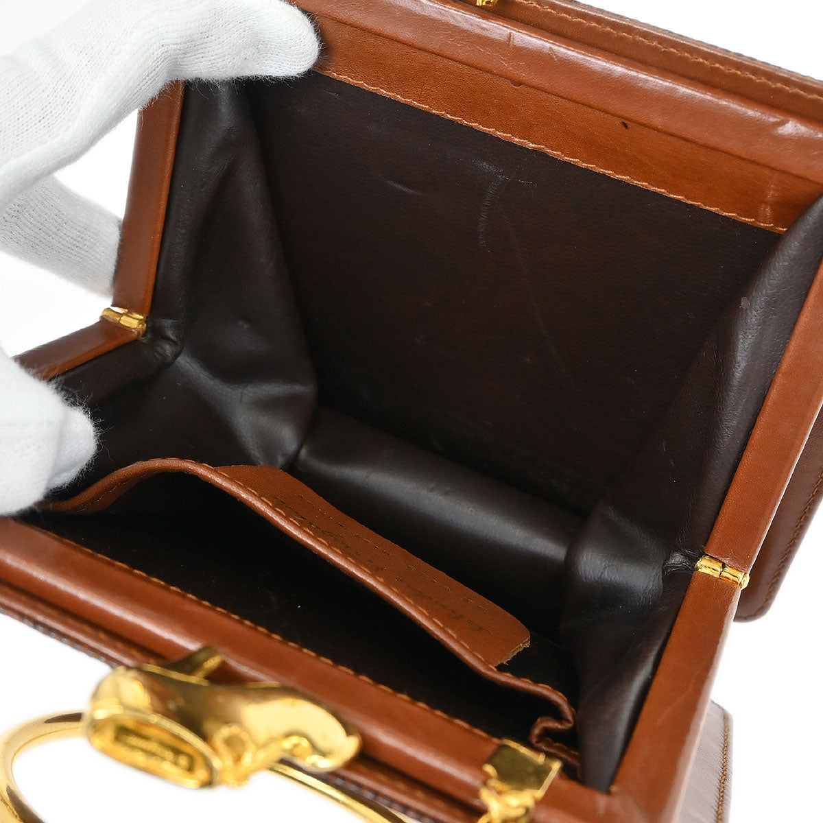 Salvatore Ferragamo * Brown Leather Handbag