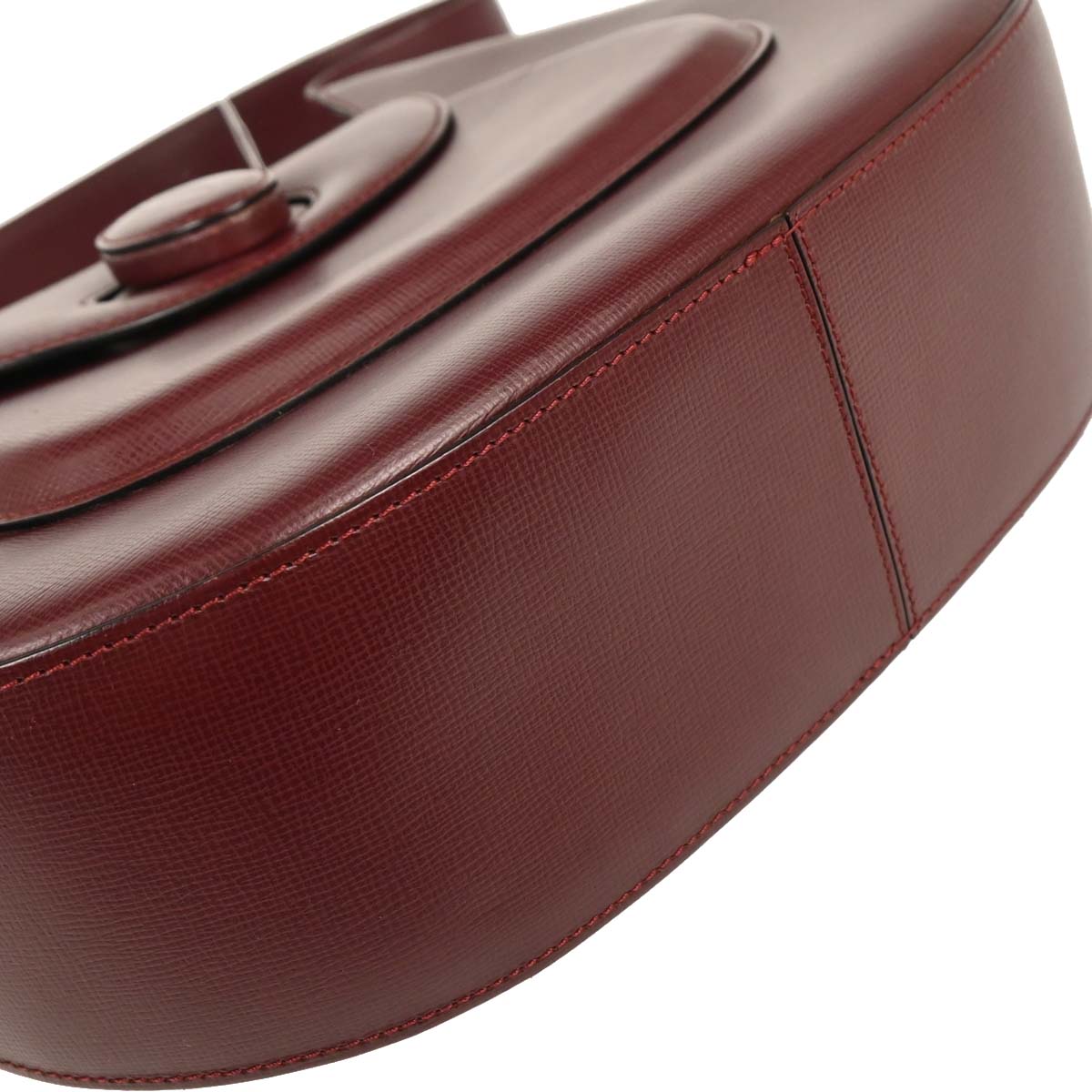 Cartier Bordeaux Leather Handbag