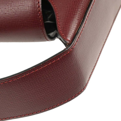 Cartier Bordeaux Leather Handbag