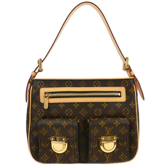 Louis Vuitton Monogram Hudson GM Shoulder Bag M40045