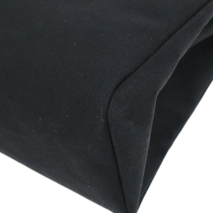 Hermes 1999 Black Toile Officier Herbag MM 2 in 1 2way Shoulder Handbag