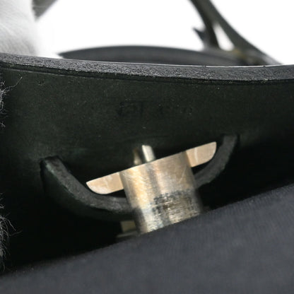 Hermes 1999 Black Toile Officier Herbag MM 2 in 1 2way Shoulder Handbag