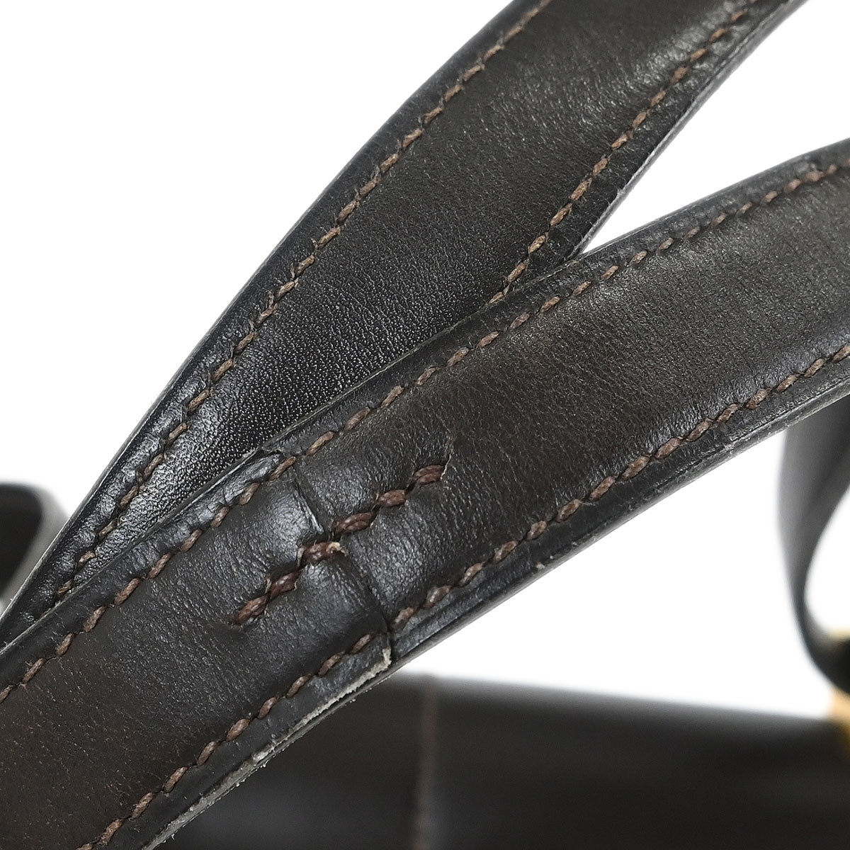 Hermes 1975 Brown Box Calf 2way Shoulder Handbag Shoulder Bag