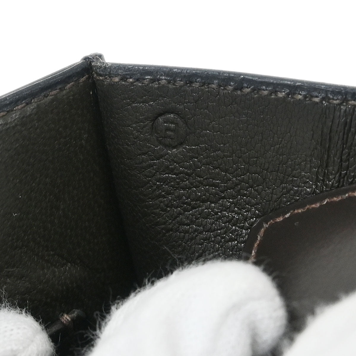 Hermes 1975 Brown Box Calf 2way Shoulder Handbag Shoulder Bag