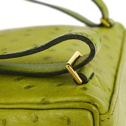 Hermes * 2000 Anis Green Ostrich Kelly A Dos PM Backpack